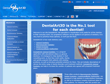 Tablet Screenshot of dentalart3d.com